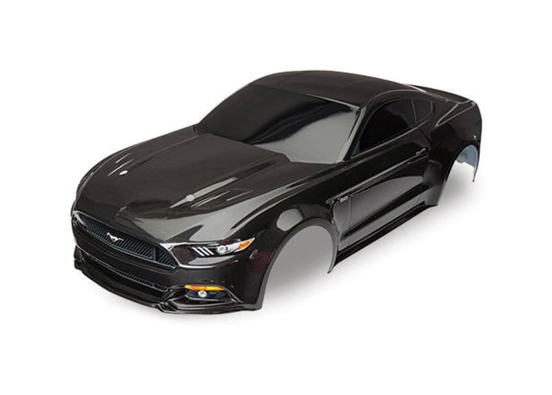 Traxxas Karosserie Ford Mustang, schwarz (lackiert + Aufkleber)