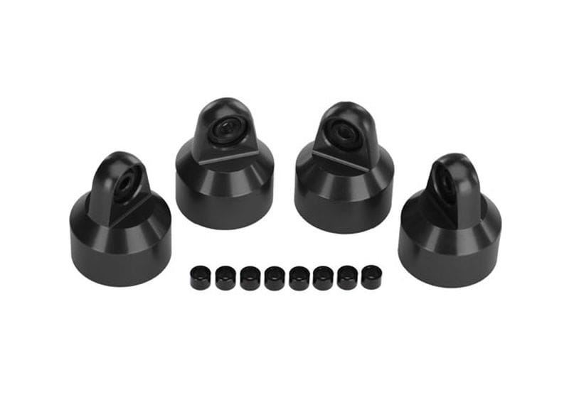 Traxxas Dämpfer Kappen, Alu (hart-eloxiert, PTFE-coated), GTX Dämpfe
