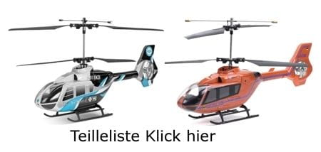Carson XL Rotorwellen Teileset XL Hubschrauber
