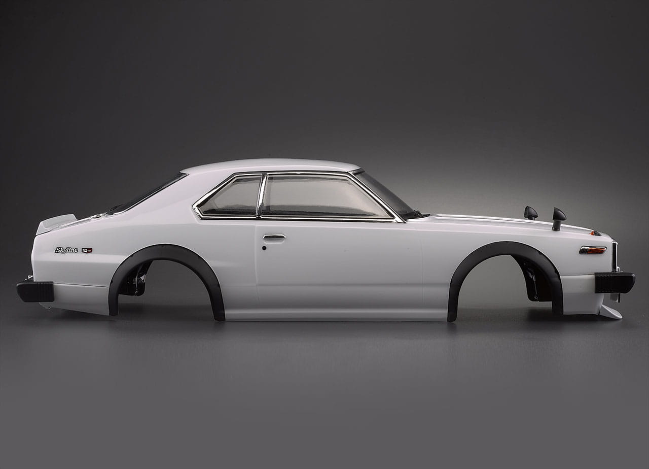 Killerbody Nissan Skyline Hardtop 2000 _1977_ Karosserie lackiert Weiss 195mm - RC-Zubehoer