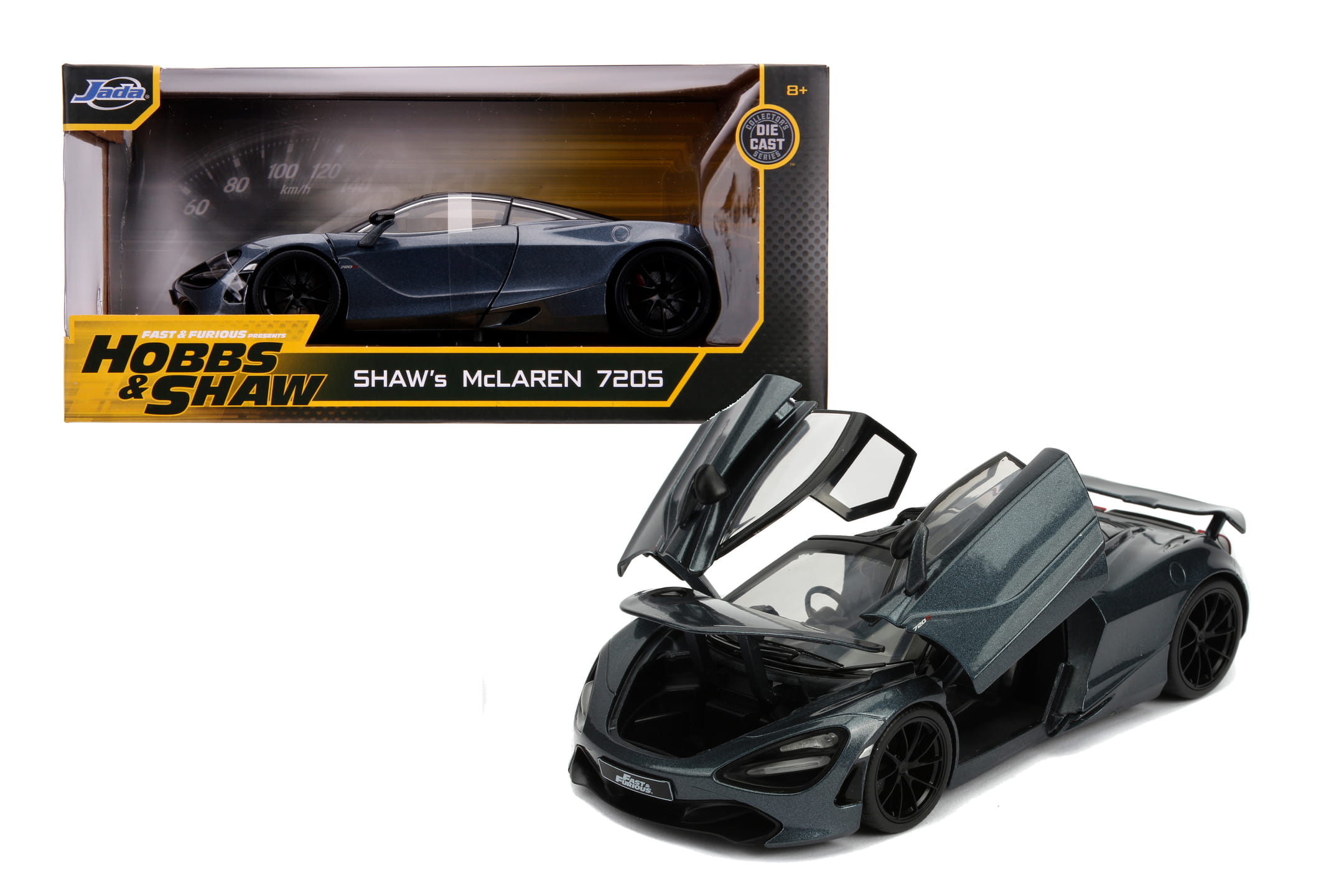 Jada Toys Fast _ Furious Shaw’s McLaren 720S 1_24 Standmodellauto aus Hobbs _ Shaw