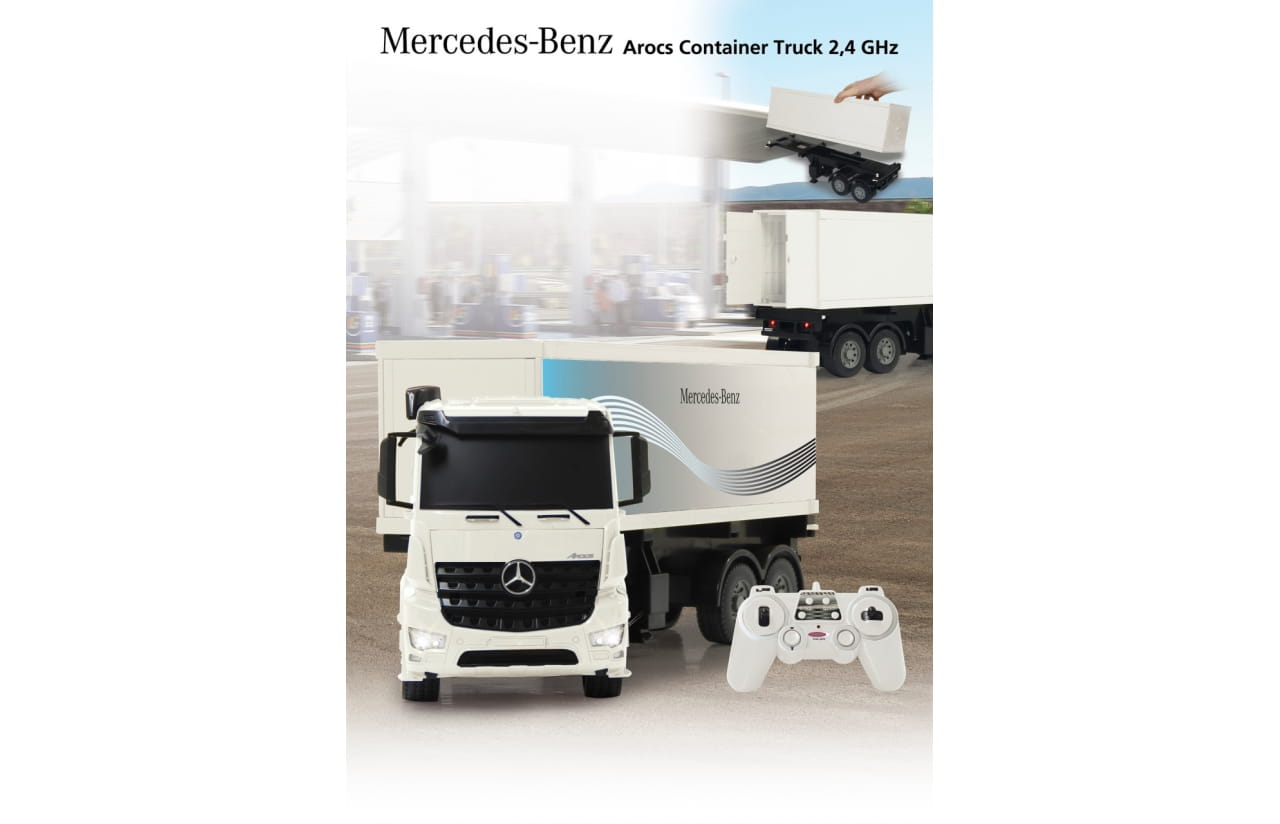 Jamara RC Container LKW Mercedes Benz Arocs 1:20 2,4G