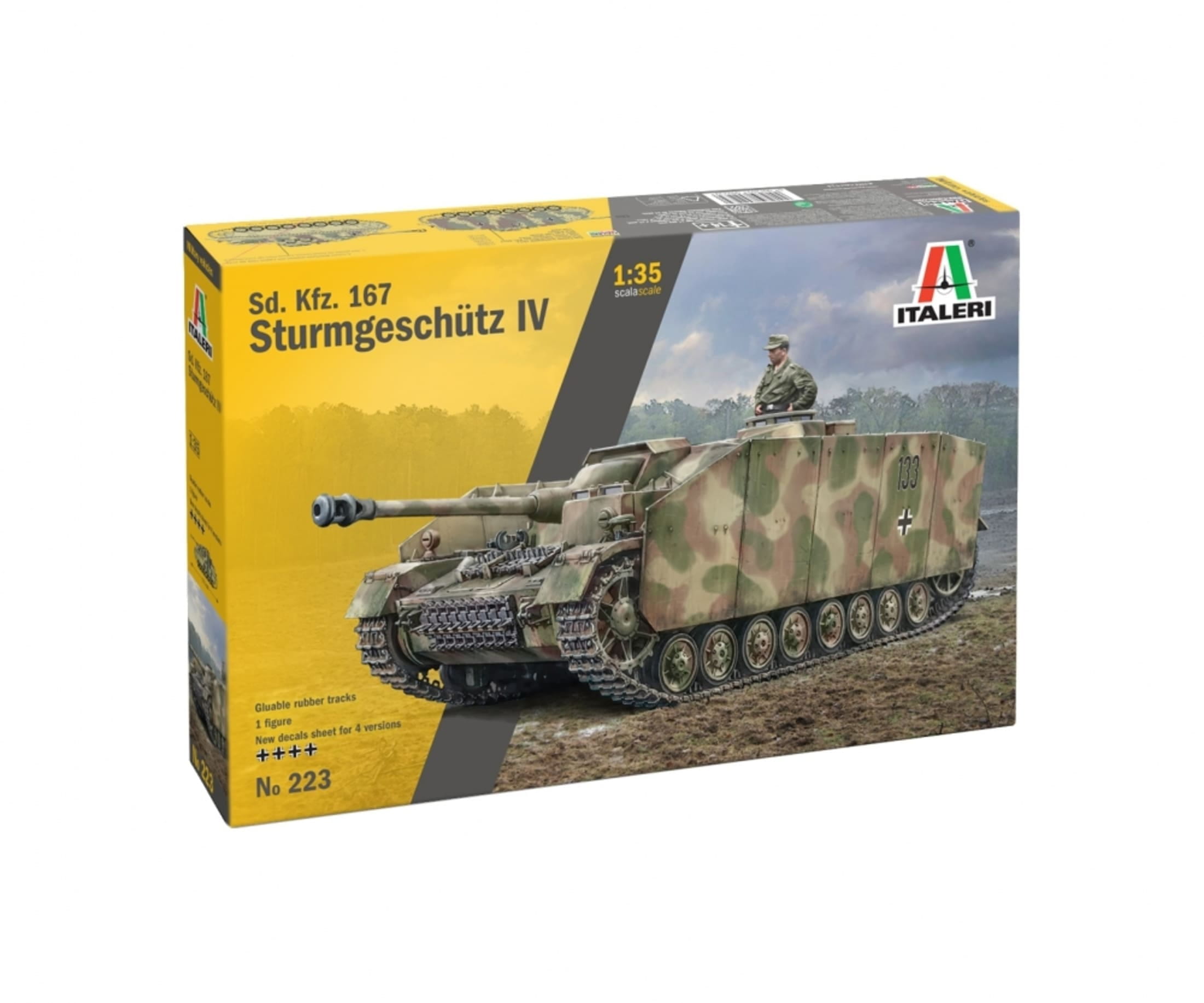 Italeri 1_35 Dt_ Sd_Kfz.167 Sturmgeschuetz IV Plastik Modellbausatz - RC-Zubehoer