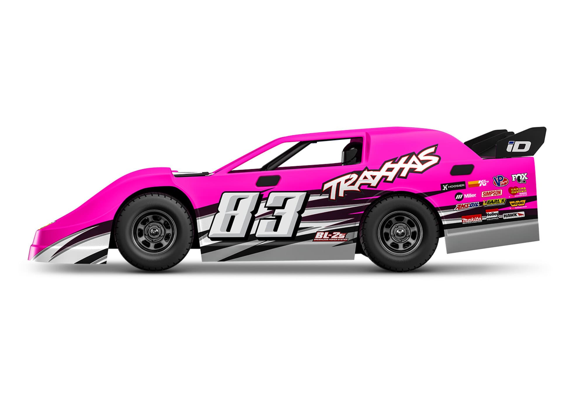 Traxxas Slash Late Model BL-2s Dirt Oval 1-10 Pink