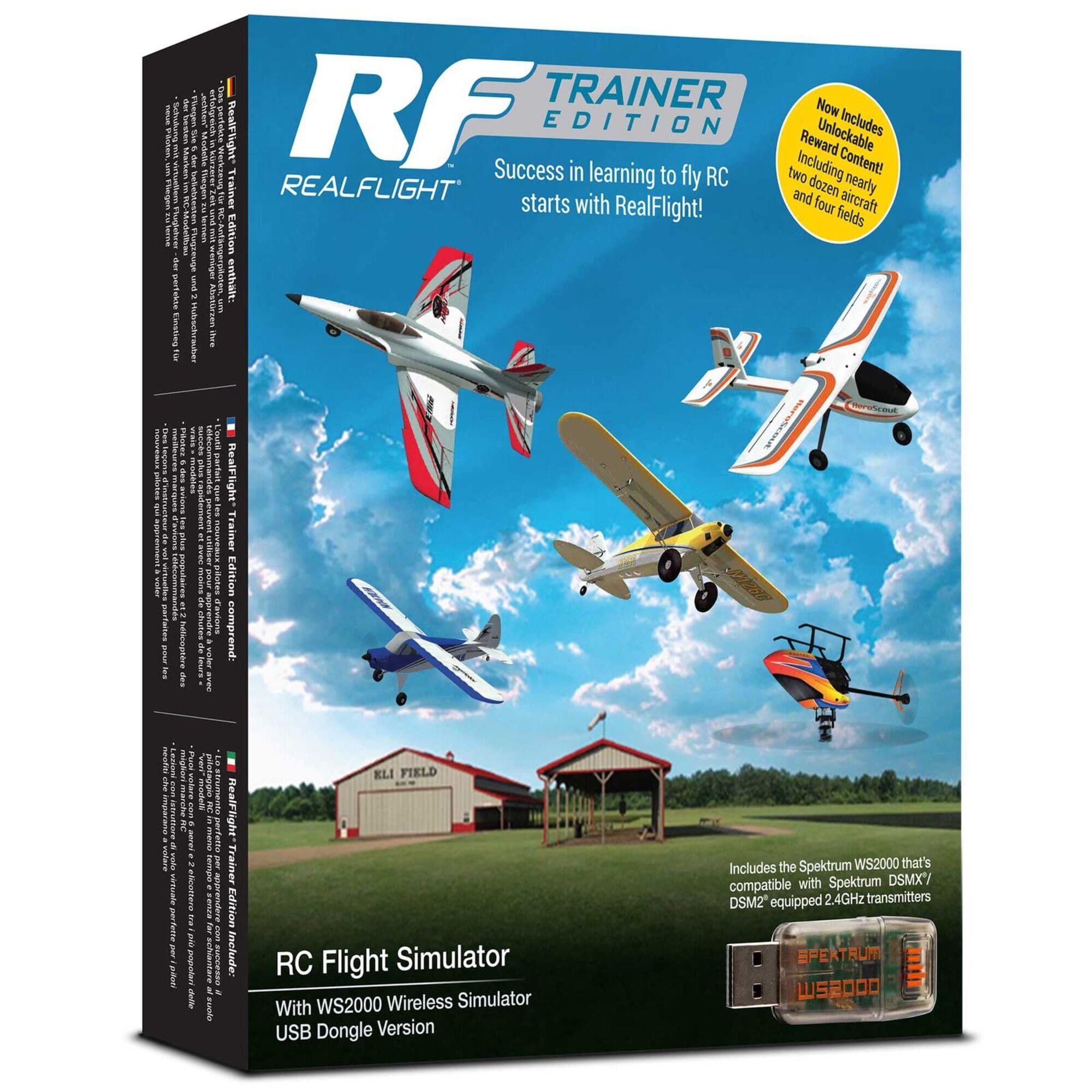RealFlight Flug Simulator Trainer Edition mit WS2000 Wireless USB Dongle