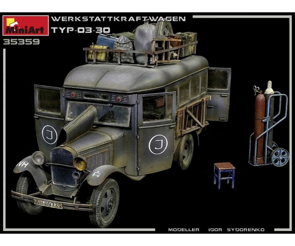 Plastikmodellbau von Miniart 1-35 dt werkstattkraftwag typ 03 3