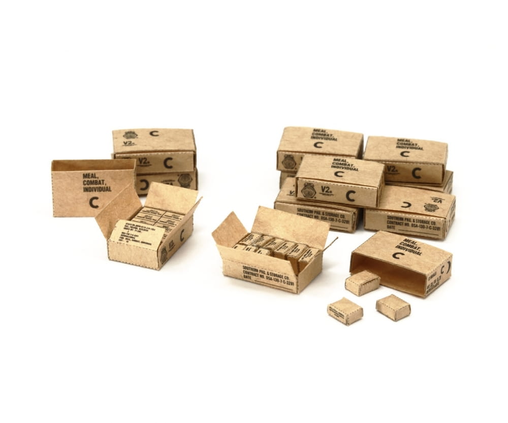 Tamiya MCI Verpflegungskarton (9) Vietnam 1:35 Modellbau Bausatz Zubehör Tamiya MCI Verpflegungskarton (9) Vietnam 1:35 Modellbau Bausatz Zubehör
