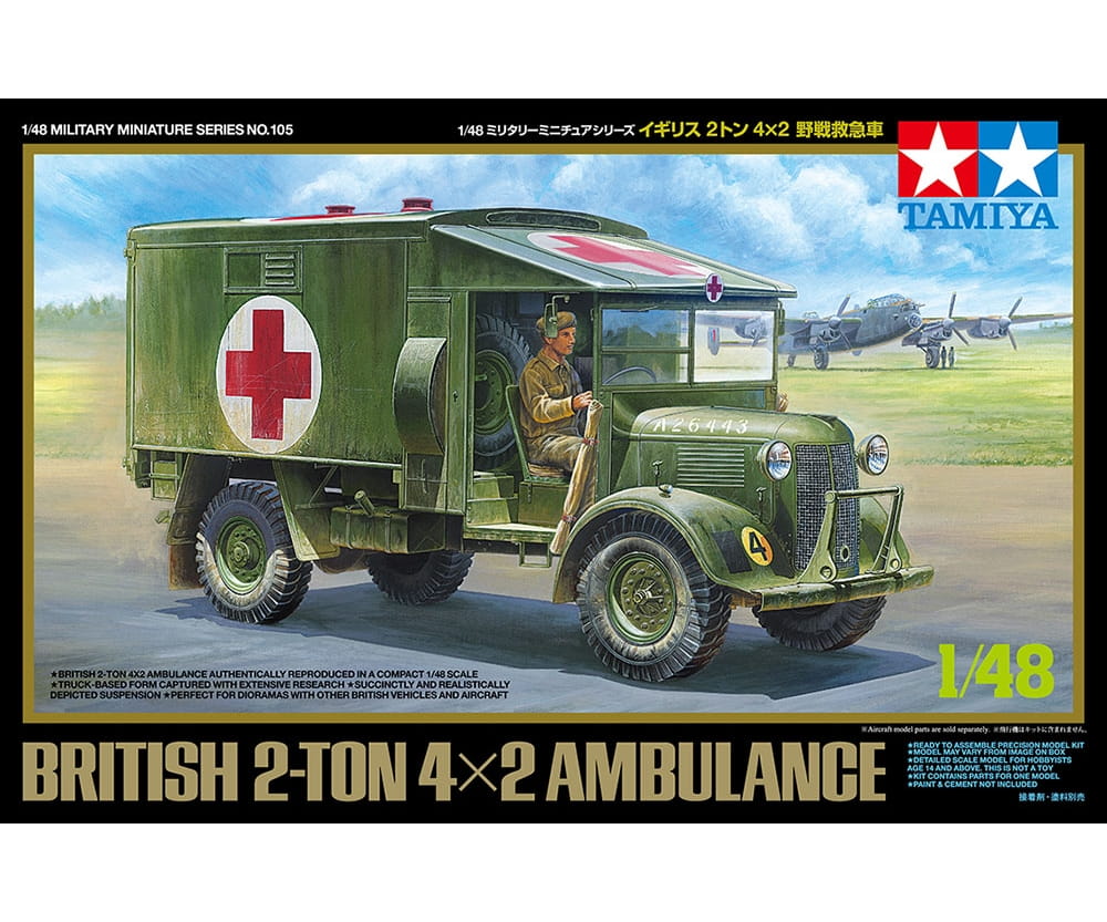 Tamiya 1:48 Brit. 2to. 4x2 Krankenwagen Plastik Modellbau Tamiya 1_48 Brit_ 2to. 4x2 Krankenwagen Plastik Modellbau - RC-Zubehoer
