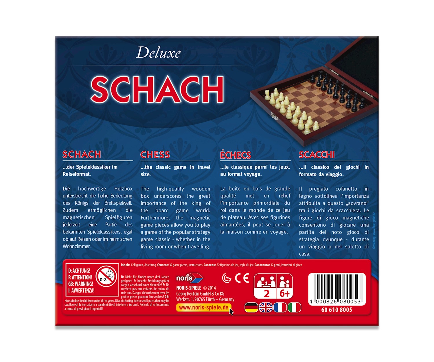 Noris Deluxe Reisespiel Schach