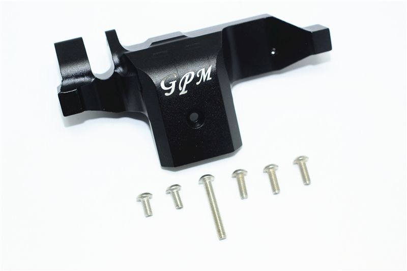 GPM Alu Hauptzahnradabdeckung unten schwarz fuer Traxxas TRX4 - RC-Zubehoer
