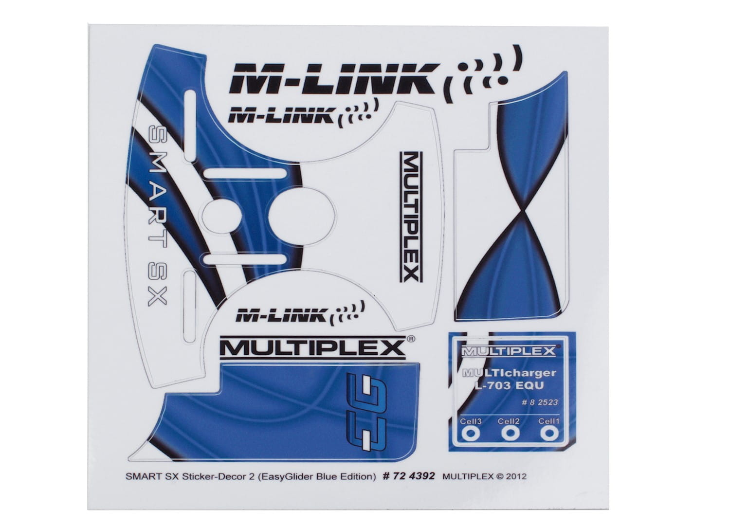 Multiplex Dekorbogen Smart SX Dekor 2 Multiplex Dekorbogen Smart SX Dekor 2 - RC-Zubehoer