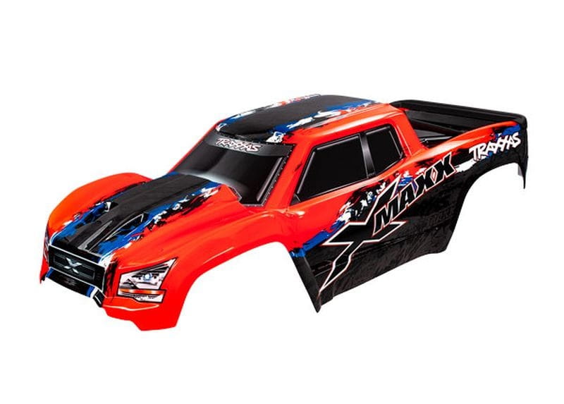 Traxxas Karosserie X-MAXX rot mit Aufkleber