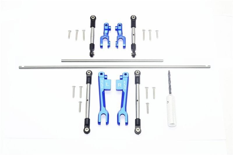 GPM Stabilisator Set v_h blau fuer Traxxas UDR - RC-Zubehoer