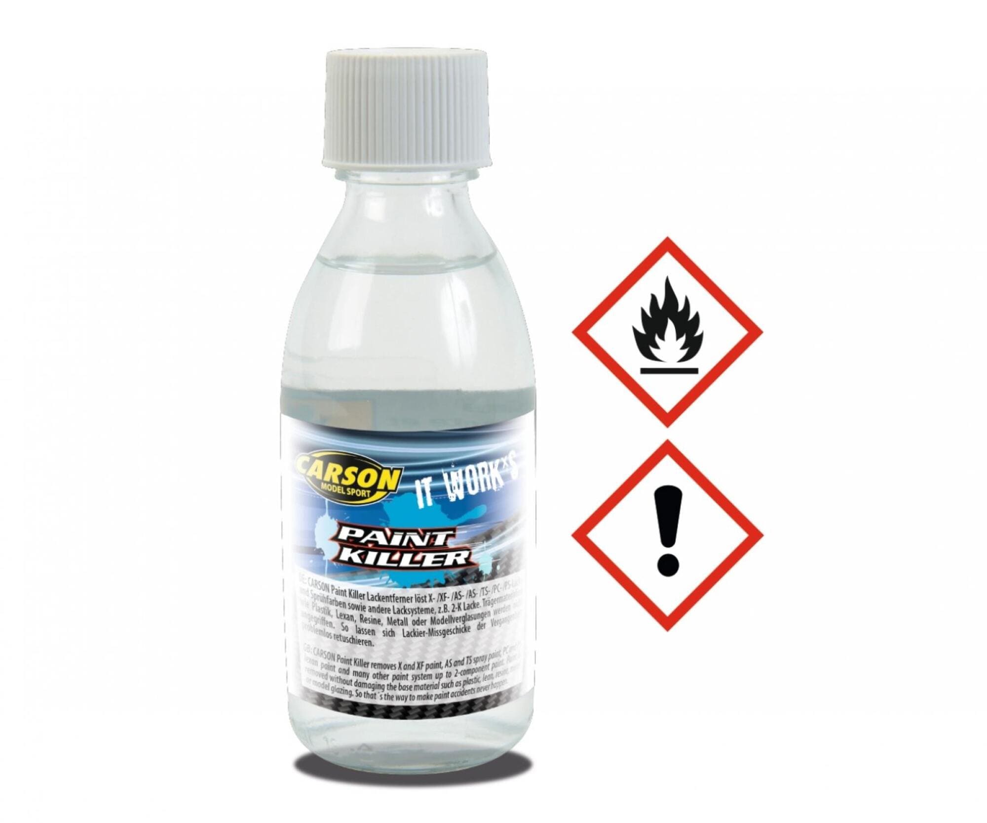 Carson Paint Killer Lackentferner 100ml Entfernt Farben ohne Materialschaden Carson Paint Killer Lackentferner 100ml - Entfernt Farben ohne Materialschaeden