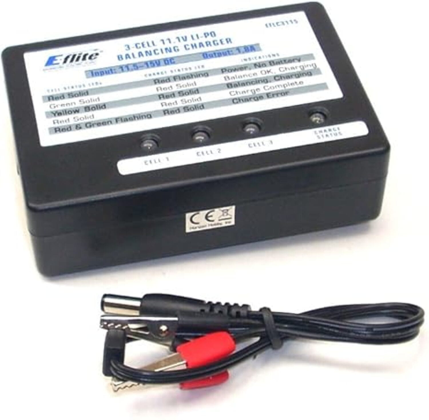 E-flite 3S DC LiPo Balancer Ladegeraet 11_1V 1_8A EFLC3115 fuer RC-Modelle_