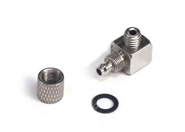 Lesu Hydraulik Anschluss-Nippel gewinkelt M5 fuer 4_2_5mm Schlauch - RC-Zubehoer