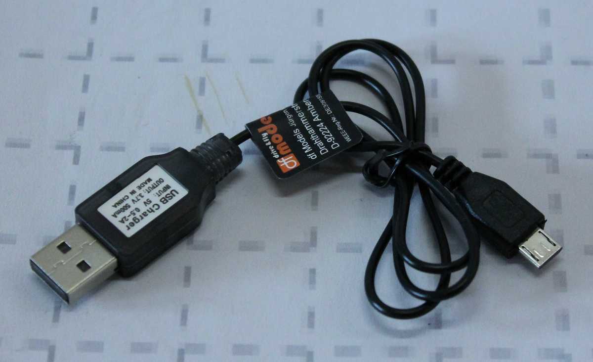 Drive - Fly Models USB-Ladekabel zu 9520 - RC-Zubehoer