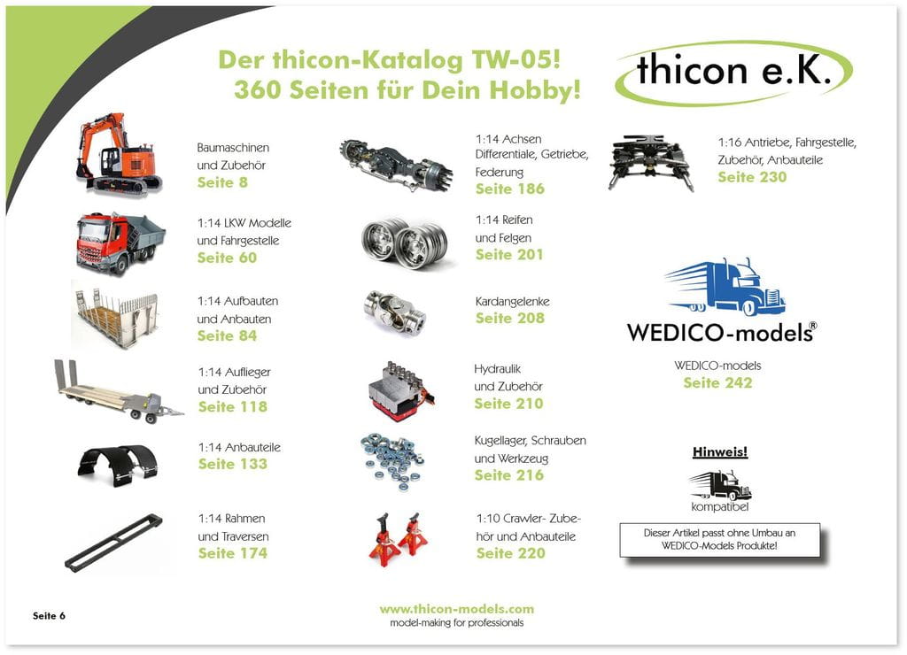 Thicon Katalog TW-05 thicon-models_WEDICO-models DE - RC-Zubehoer