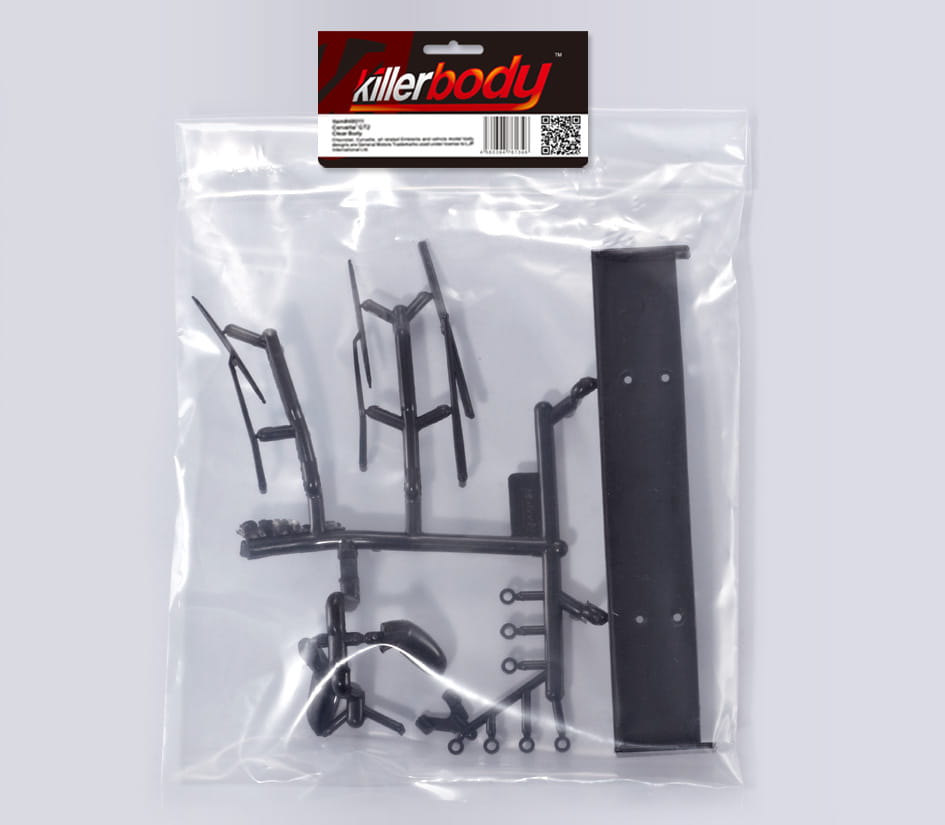 Killerbody Corvette GT2_ Plastik Anbauteile 1 _Scheibenwischer_ etc._ - RC-Zubehoer
