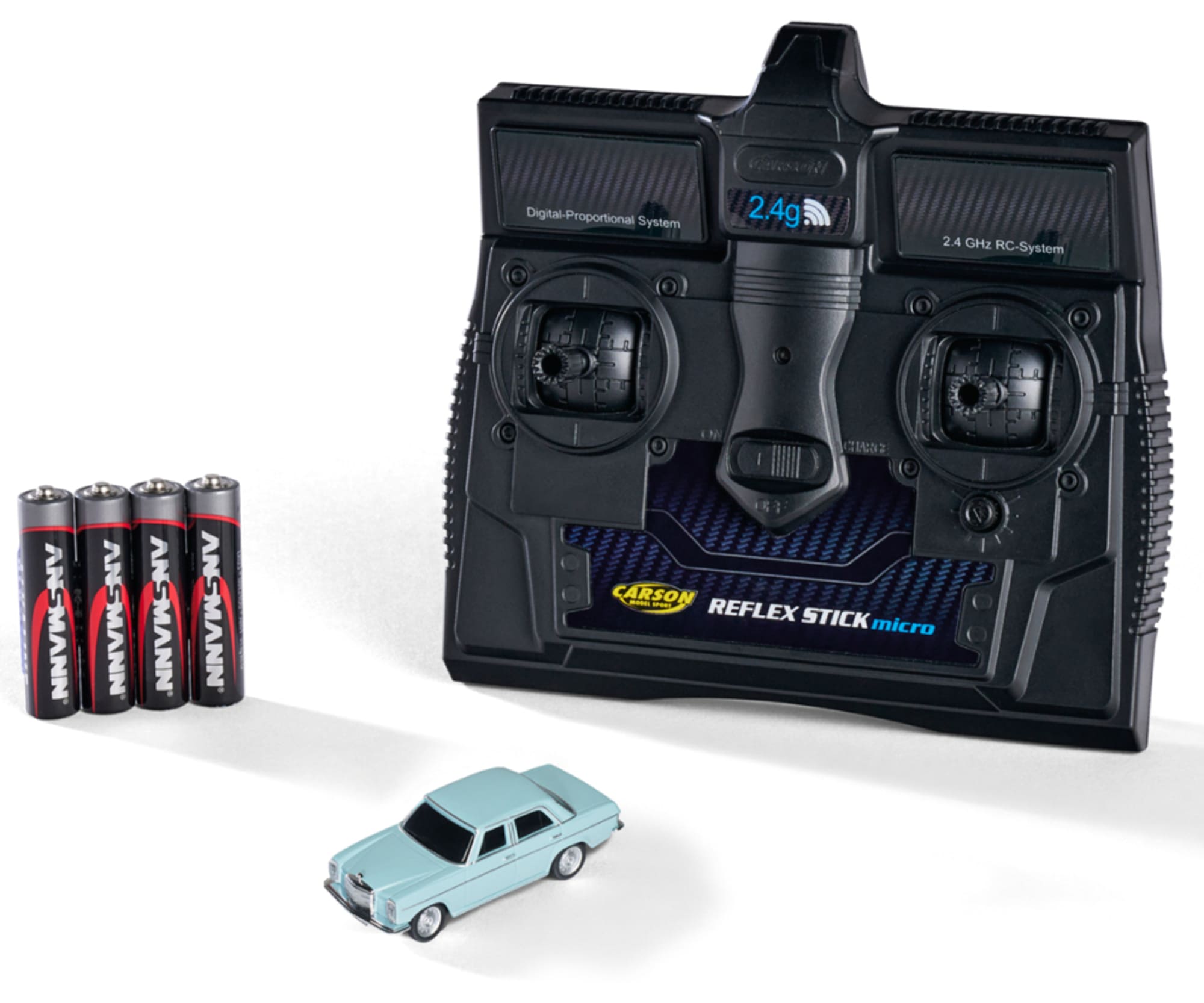87 Rc Cars Carson Mercedes-Benz 200/8 Blau 1:87 RC Auto H0