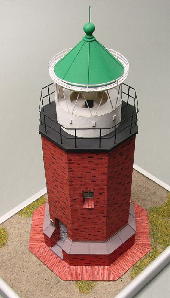 Shipyard Leuchtturm Rotes Kliff Lighthouse Germany 1913 1:72 Laser Kartonbausatz
