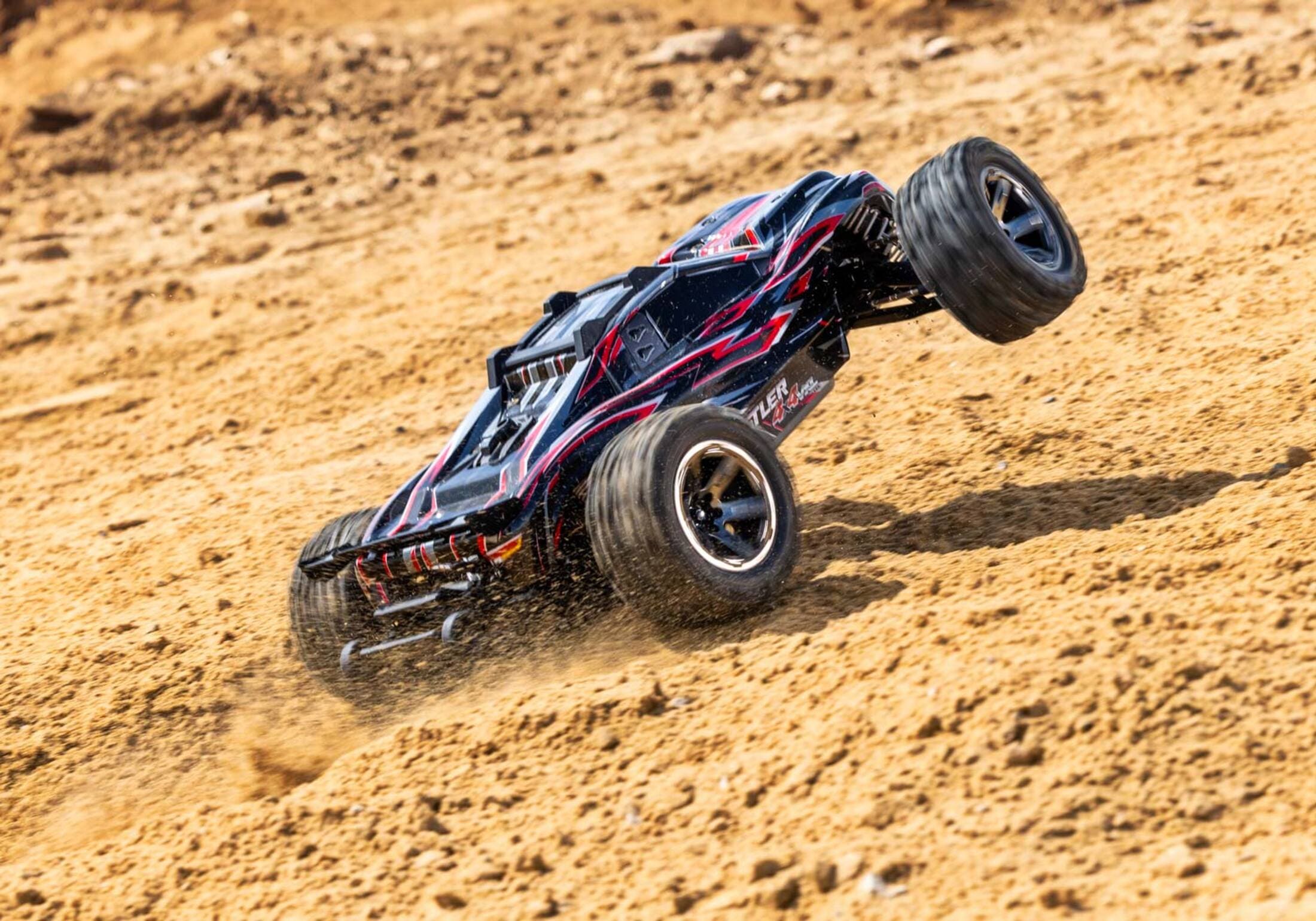 Traxxas RC Rustler 4x4 VXL HD RTR blau Traxxas RC Rustler 4x4 VXL HD RTR blau