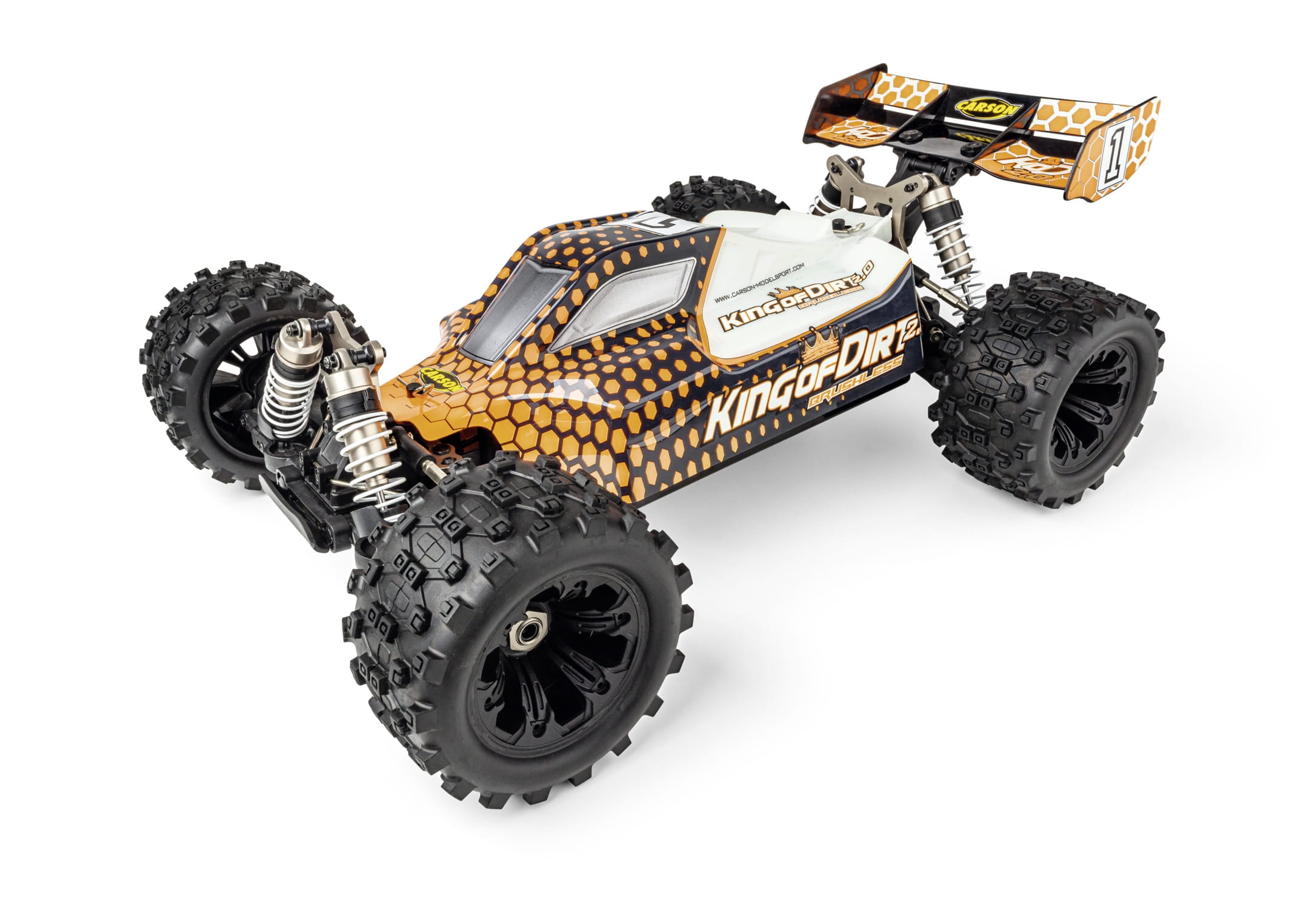 CARSON 1_8 King of Dirt Buggy 2.0 Orange Offroad RC Modell