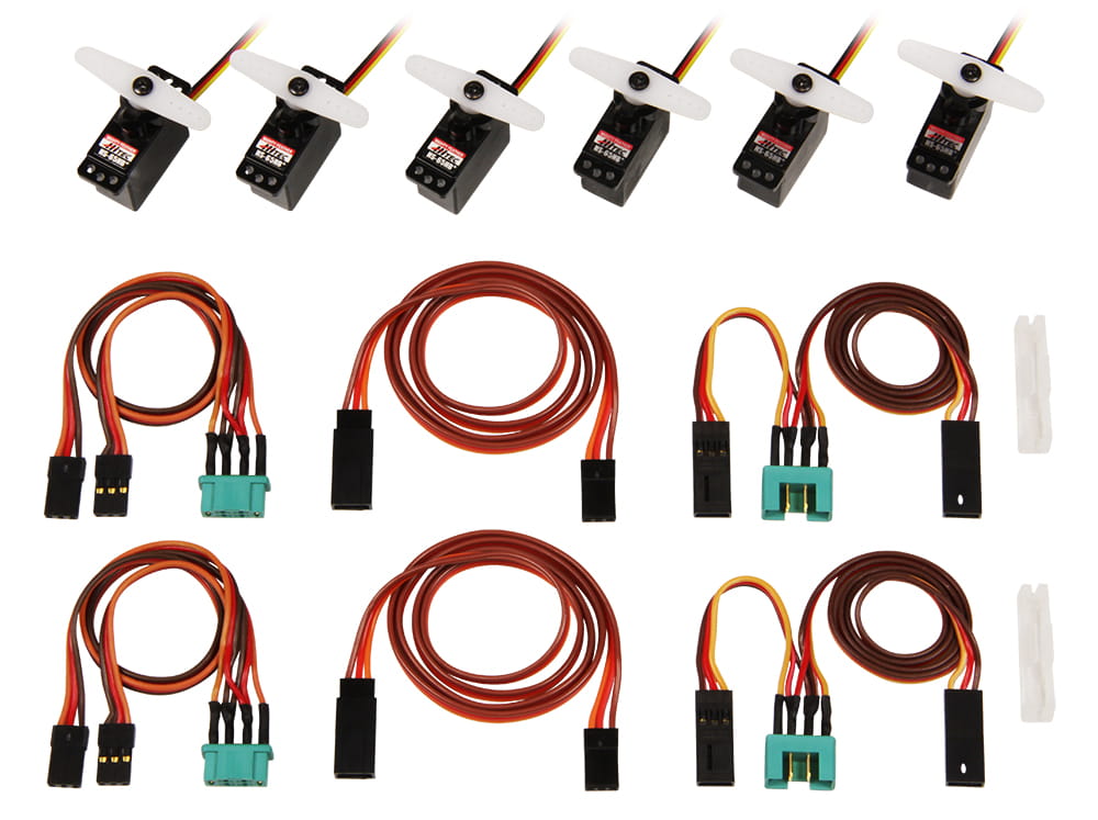 Multiplex ServoSet mit Kabelsatz M6/UNI FUNRAY (komplett)