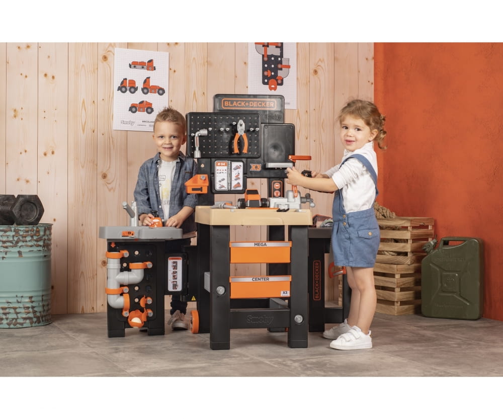 Smoby Black + Decker Mega Werkbank Center