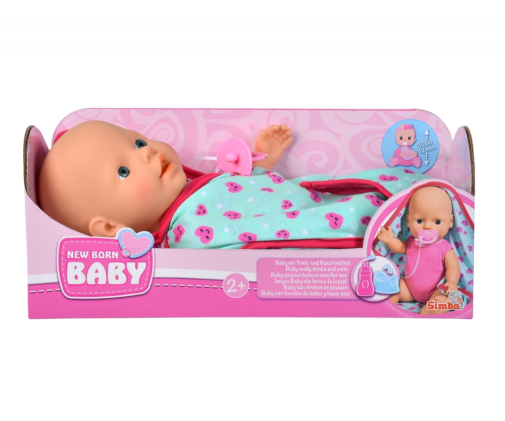 Simba Toys New Born Baby mit Schmusedecke