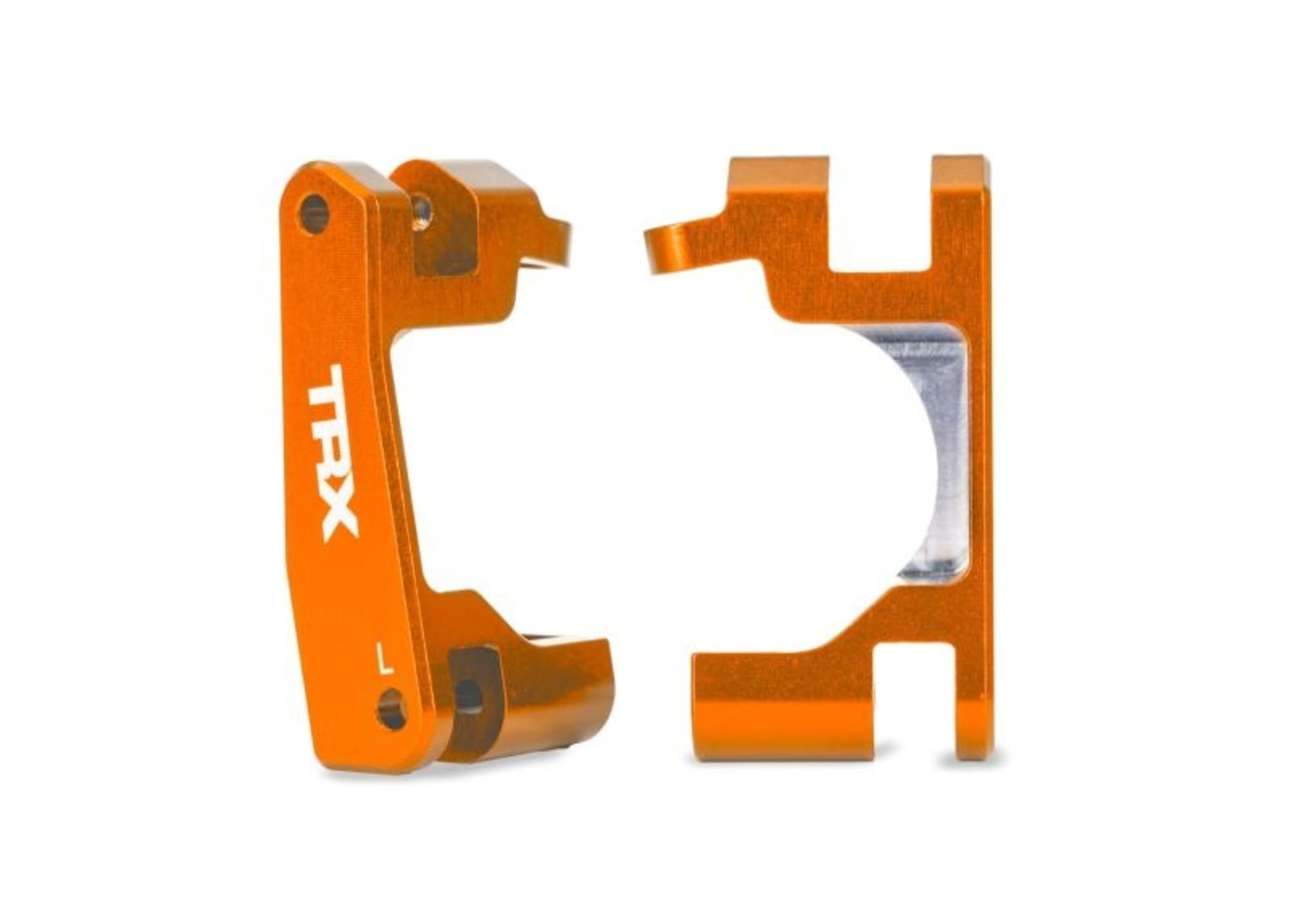 Traxxas Alu Orange Caster Blocks L_R fuer 4x4 Modelle mit Extreme HD _TRX9080_