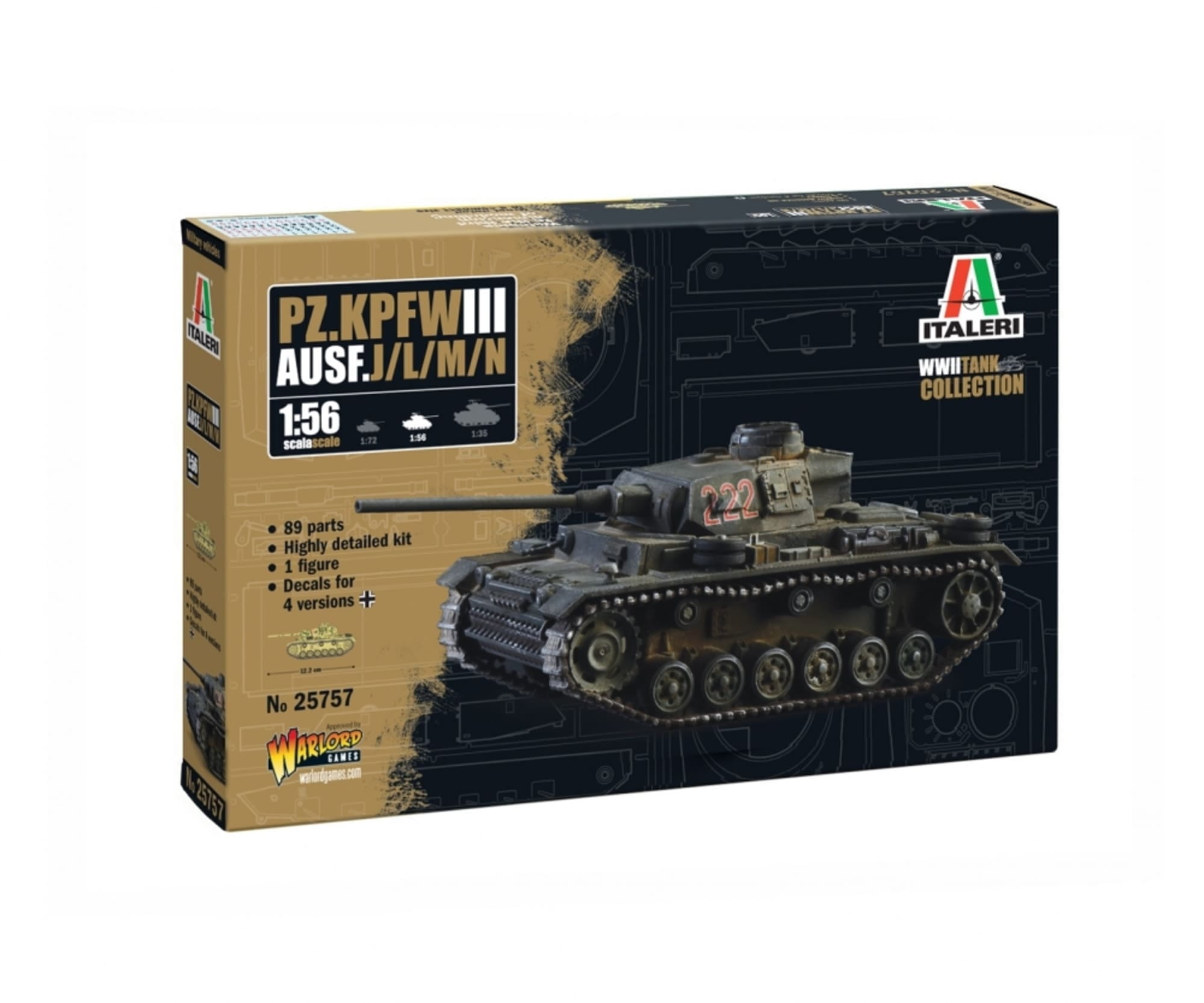 italeri 1 56 panzer kpfw iii ausf j l m n plastik modellbausatz Italeri 1_56 Panzer Kpfw_ III Ausf. J_L_M_N Plastik Modellbausatz - RC-Zubehoer