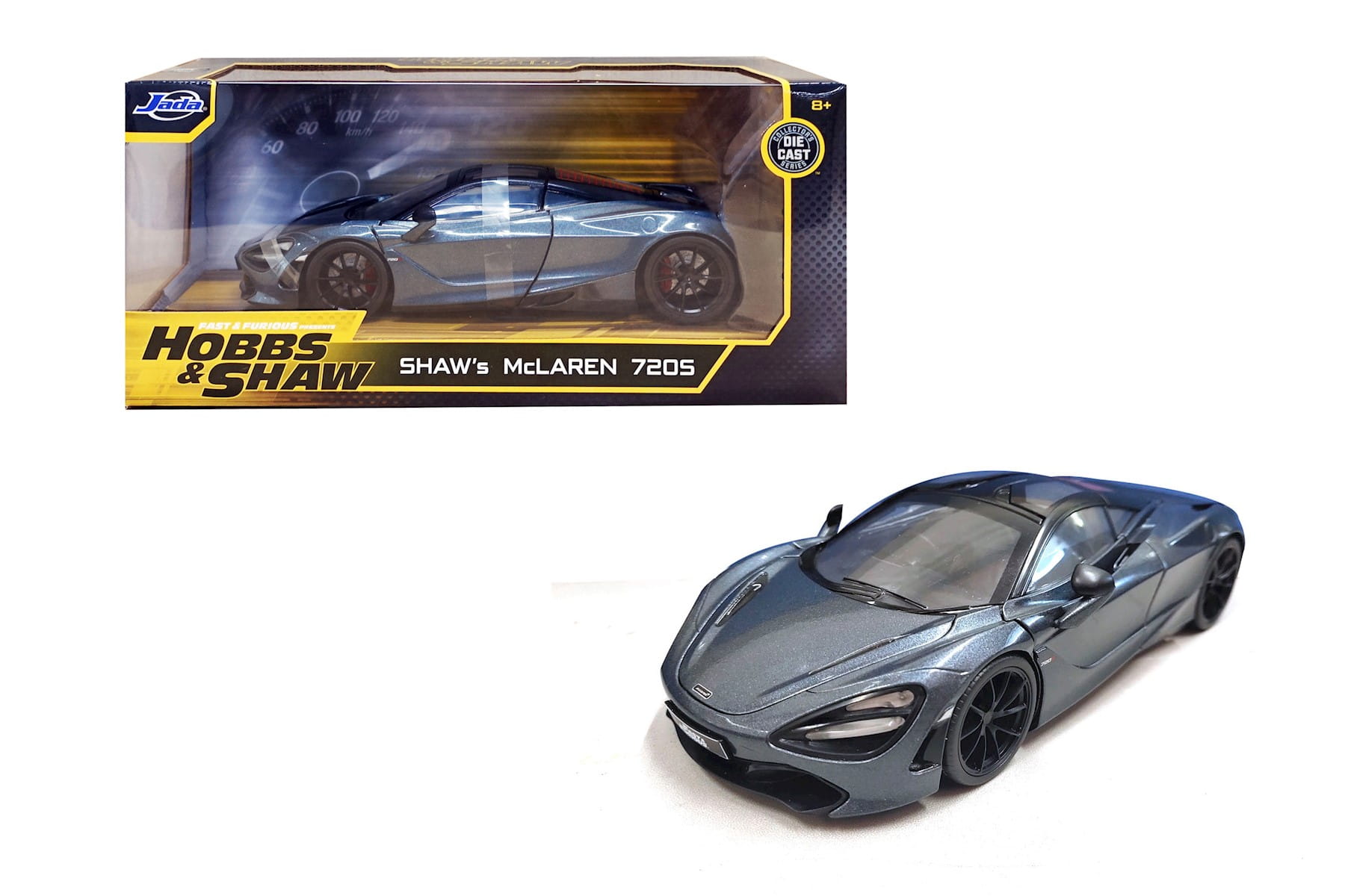 Jada Toys Fast _ Furious Shaw’s McLaren 720S 1_24 Standmodellauto aus Hobbs _ Shaw