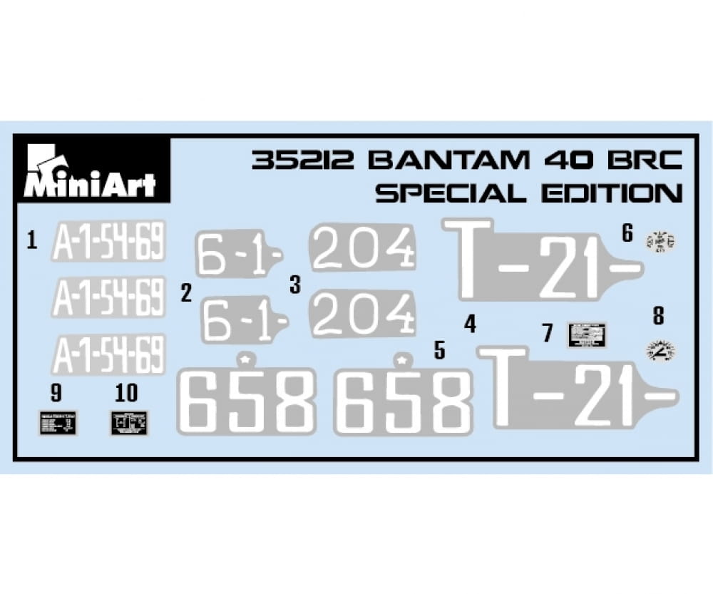 Plastikmodellbau von Miniart 1-35 bantam 40 brc 5 leicht fahrze