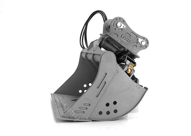 Lesu Grabenraeumloeffel hydr. schwenkbar fuer 36t-Bagger 58300 - RC-Zubehoer