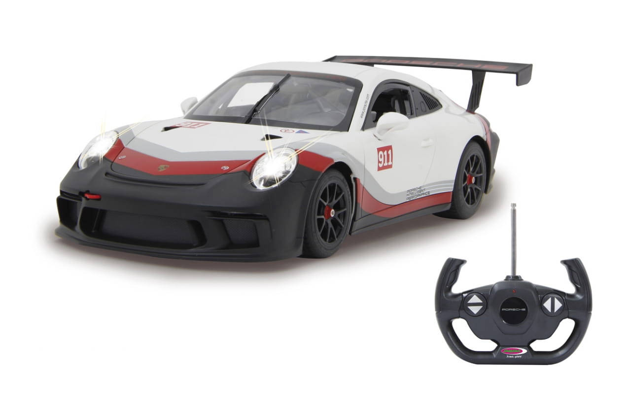 Jamara RC Auto Porsche 911 GT3 Cup 1:14 weiß 27MHz