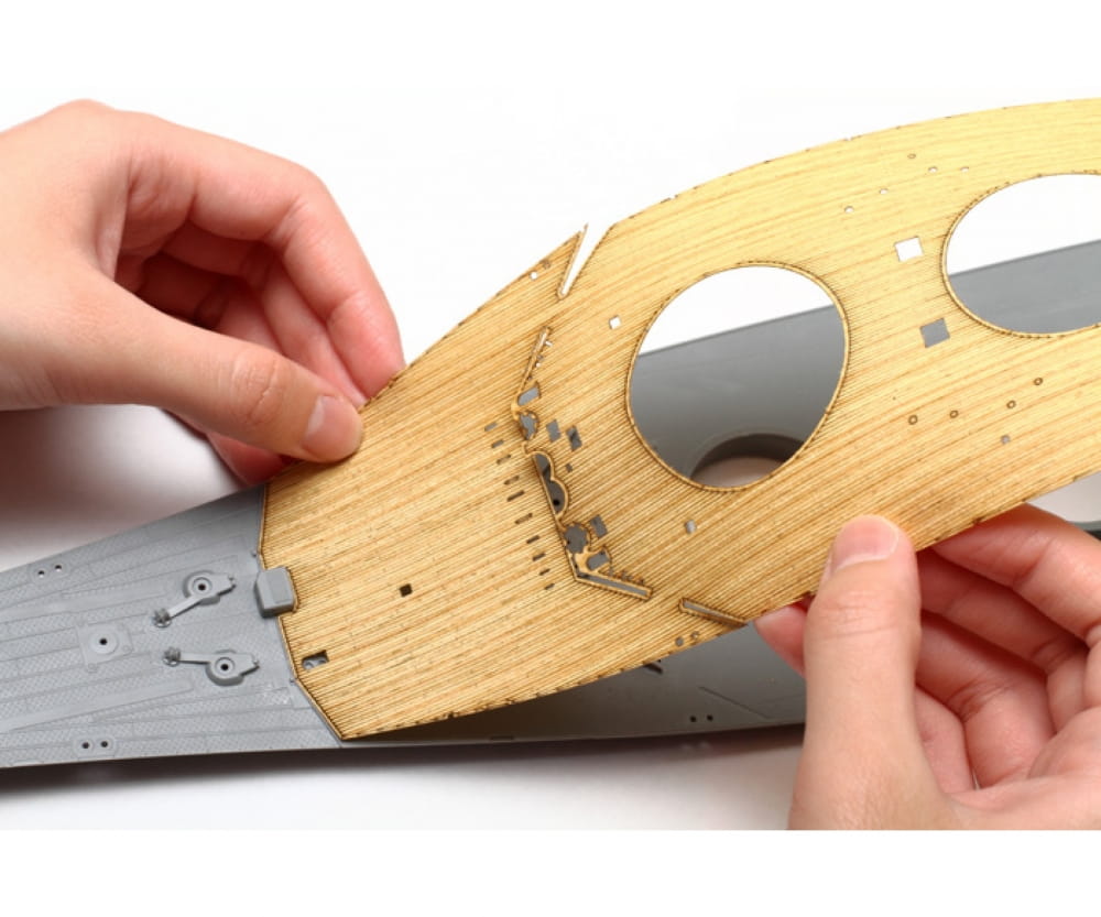 Tamiya WWII Yamato Holz Deck Dekor 1:350 Plastik Modellbau Bausatz Zubehör