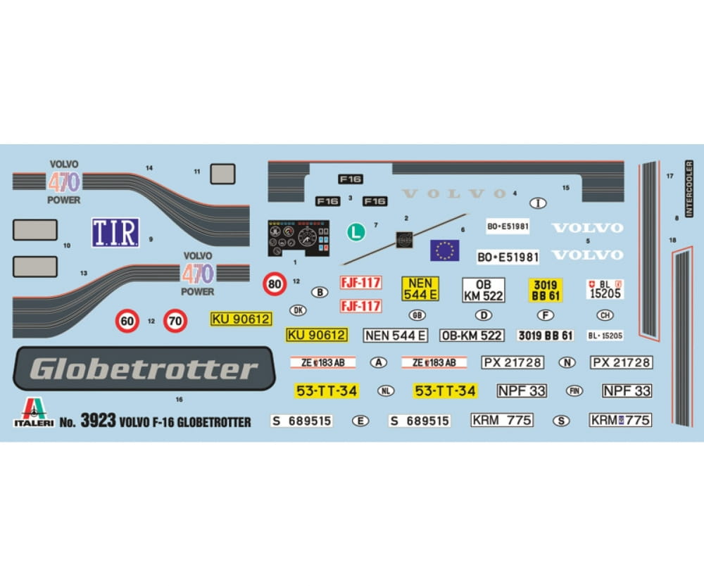 Italeri 1:24 VOLVO F-16 Globetrotter