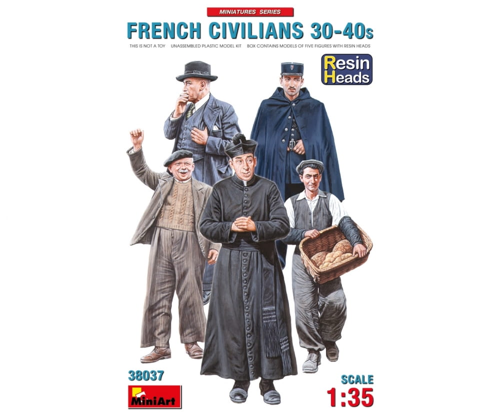 MiniArt 1:35 Figuren Fran. Zivilisten 30-40 Res.(5) Plastik Modellbau MiniArt 1_35 Figuren Fran_ Zivilisten 30-40 Res._5_ Plastik Modellbau - RC-Zubehoer