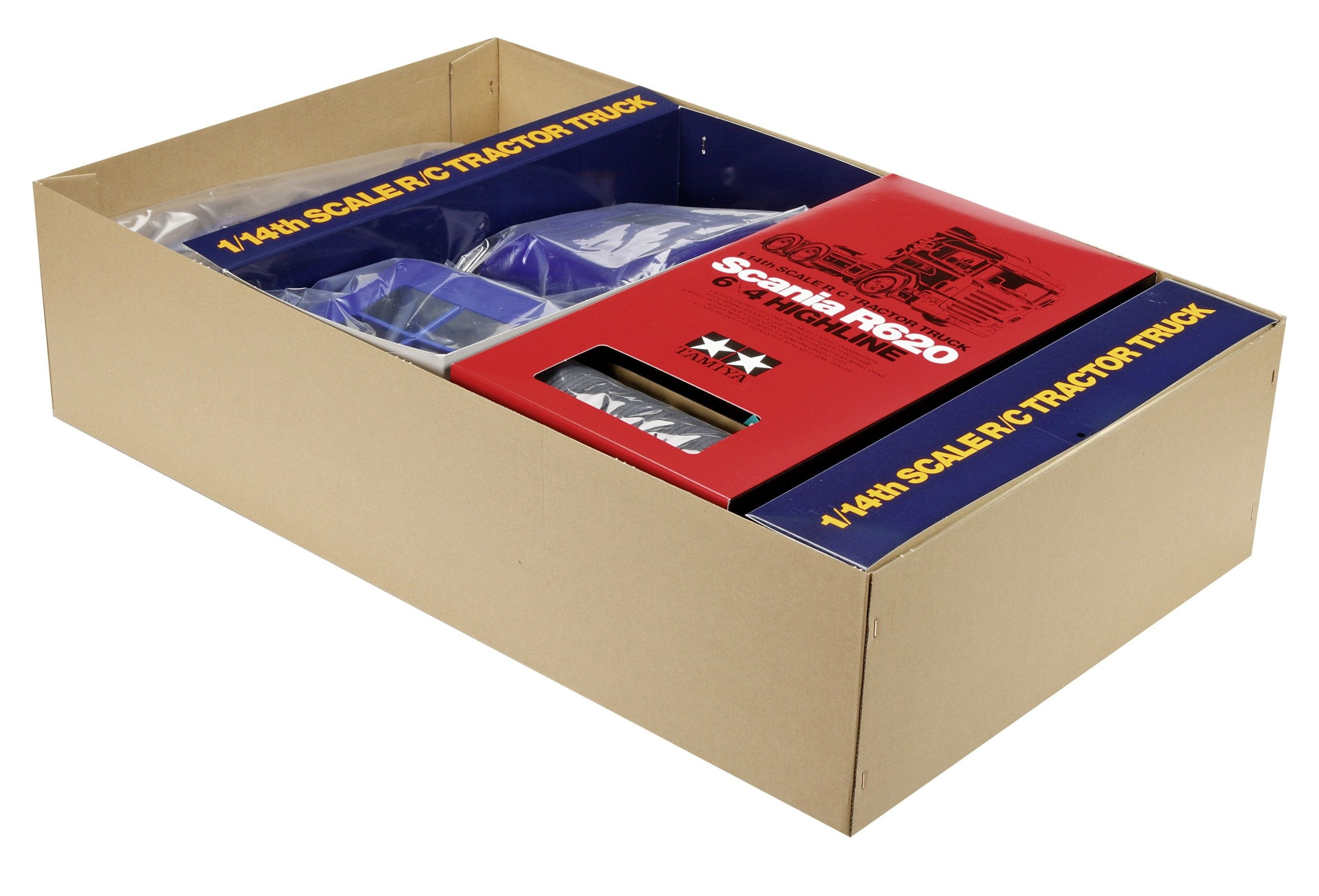 Tamiya RC Truck Scania R620 6x4 Highline Edition Truck Blau Lackiert 1:14 Bausatz Tamiya RC Truck Scania R620 6x4 Highline Edition Truck Blau Lackiert 1:14 Bausatz