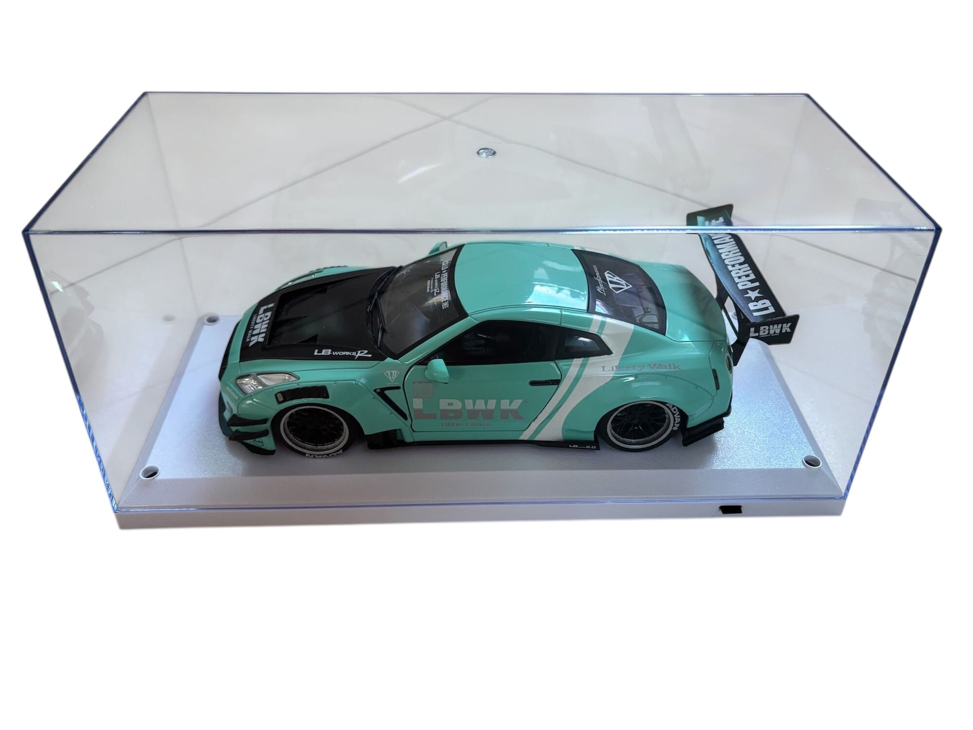 Triple9 Modellauto-Vitrine 1_18 stapelbar mit weisser Basis