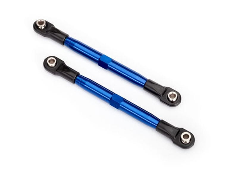 Traxxas L_R Gewindestange Camber 87mm vo_hi Alurohr blau eloxiert - RC-Zubehoer
