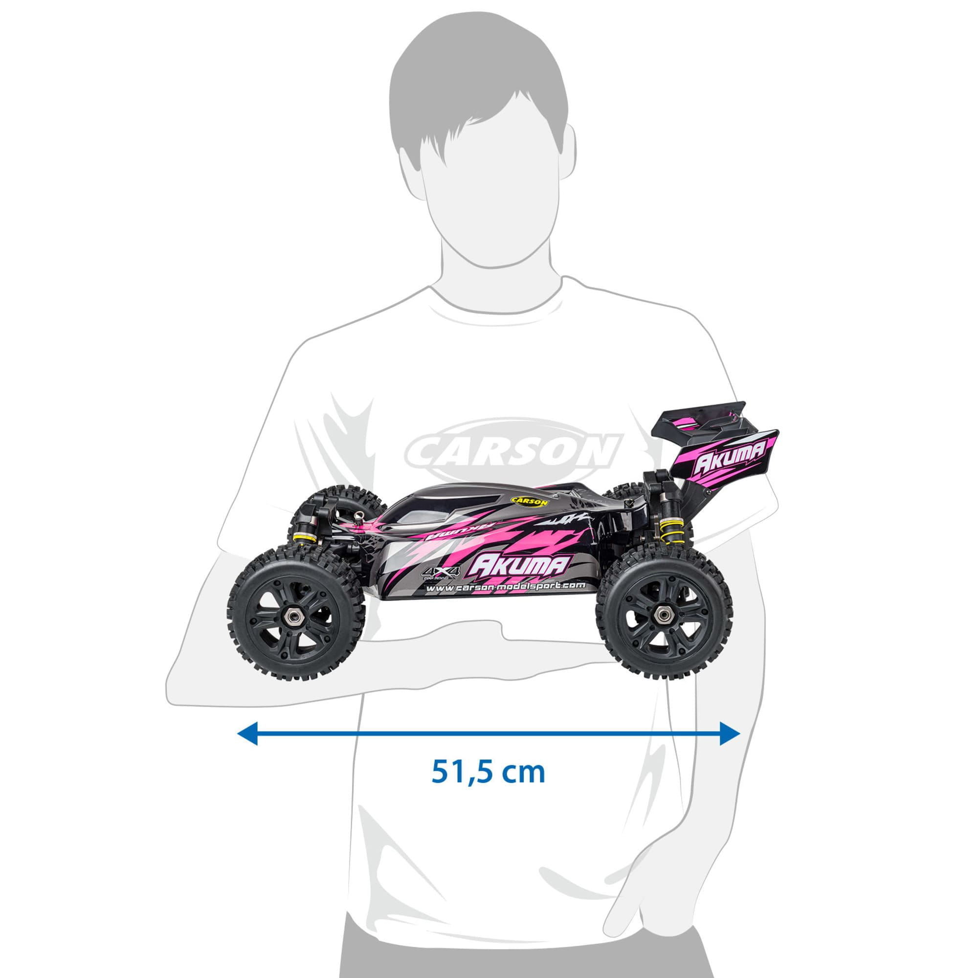 Carson 1_8 Akuma Buggy 4WD 100% RTR pink Modell