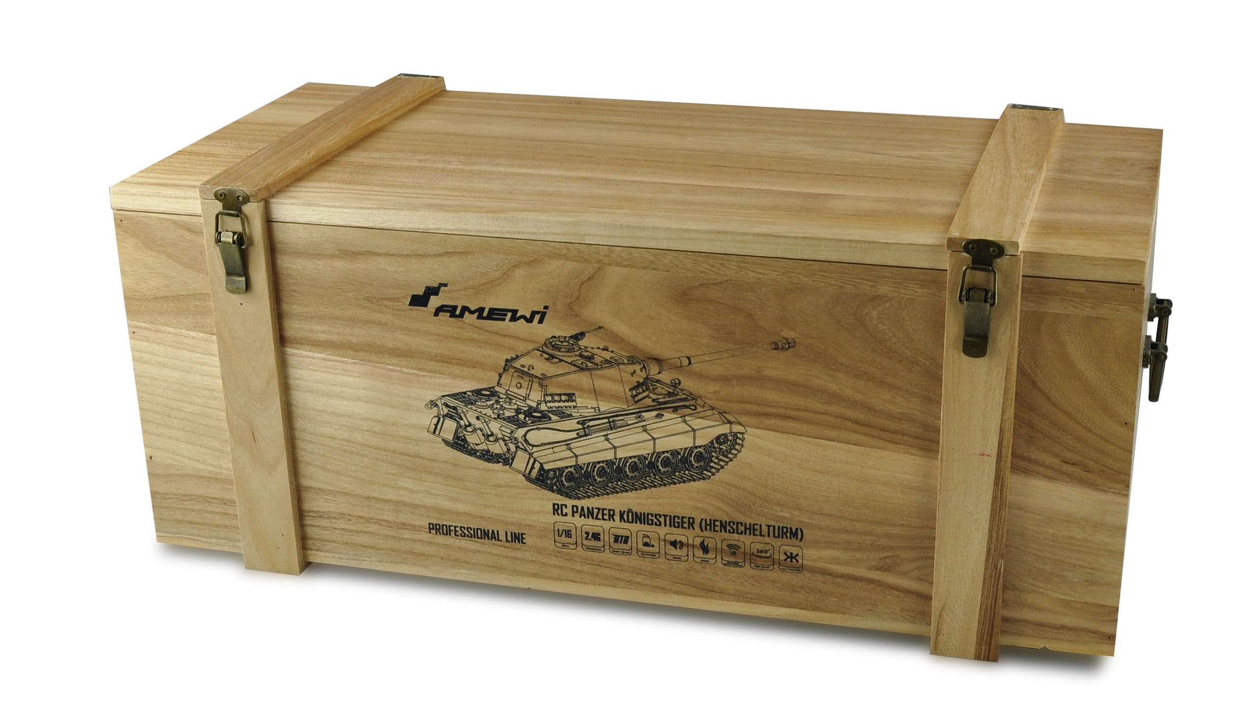 Amewi RC Panzer Koenigstiger 1_16 Professional Line mit BB- _ IR-Schuss