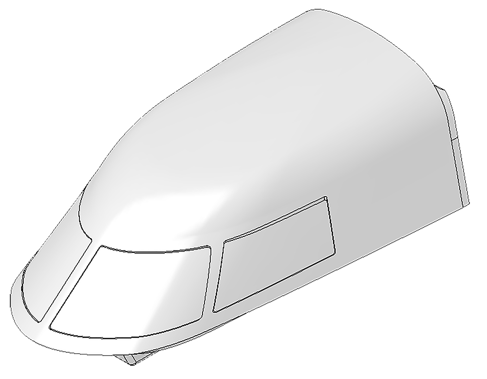 Multiplex Kabinenhaube TwinStar II_BL - RC-Zubehoer