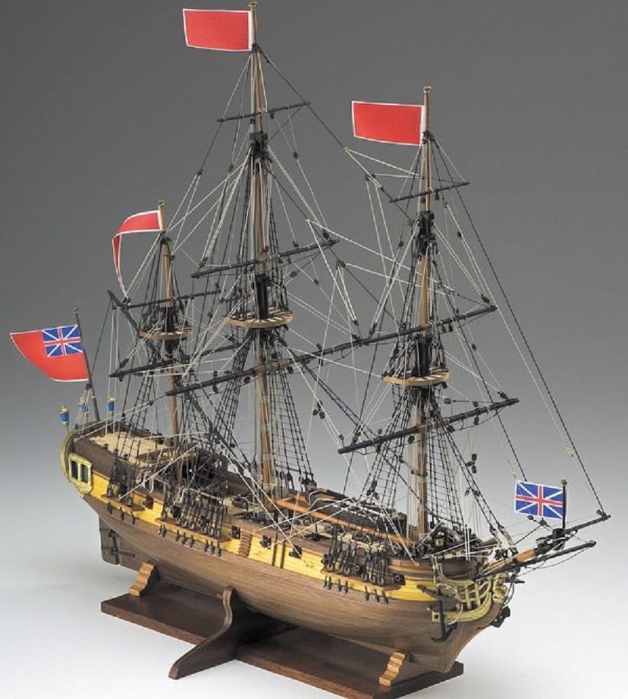 HMS Greyhound 1720 Modellbausatz im Massstab 1_100