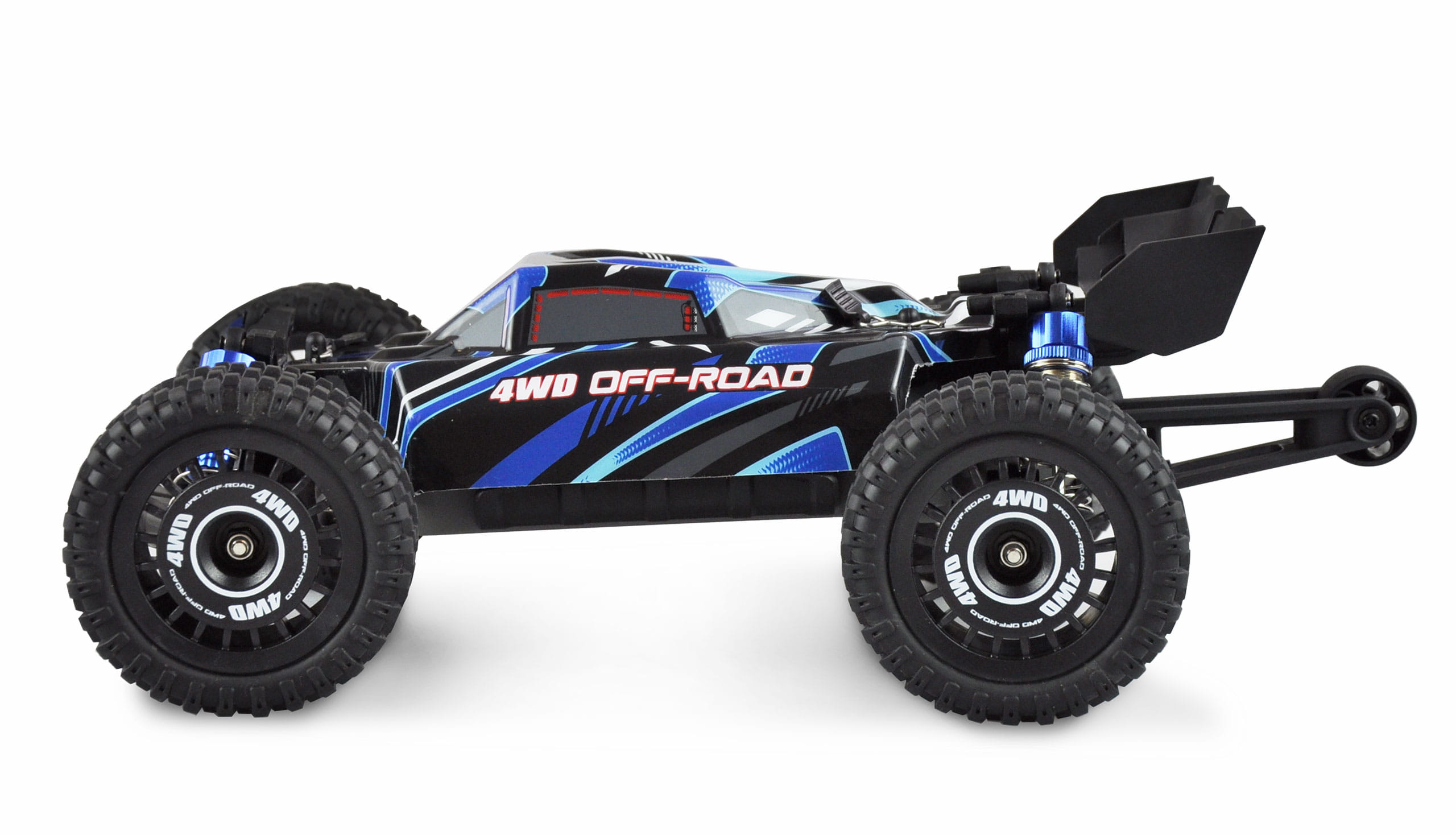 Amewi Hyper GO Buggy Brushless 3S 4WD 1_16 RTR in Blau – Offroad Buggy mit 62 km_h_ Aluminiumkompone