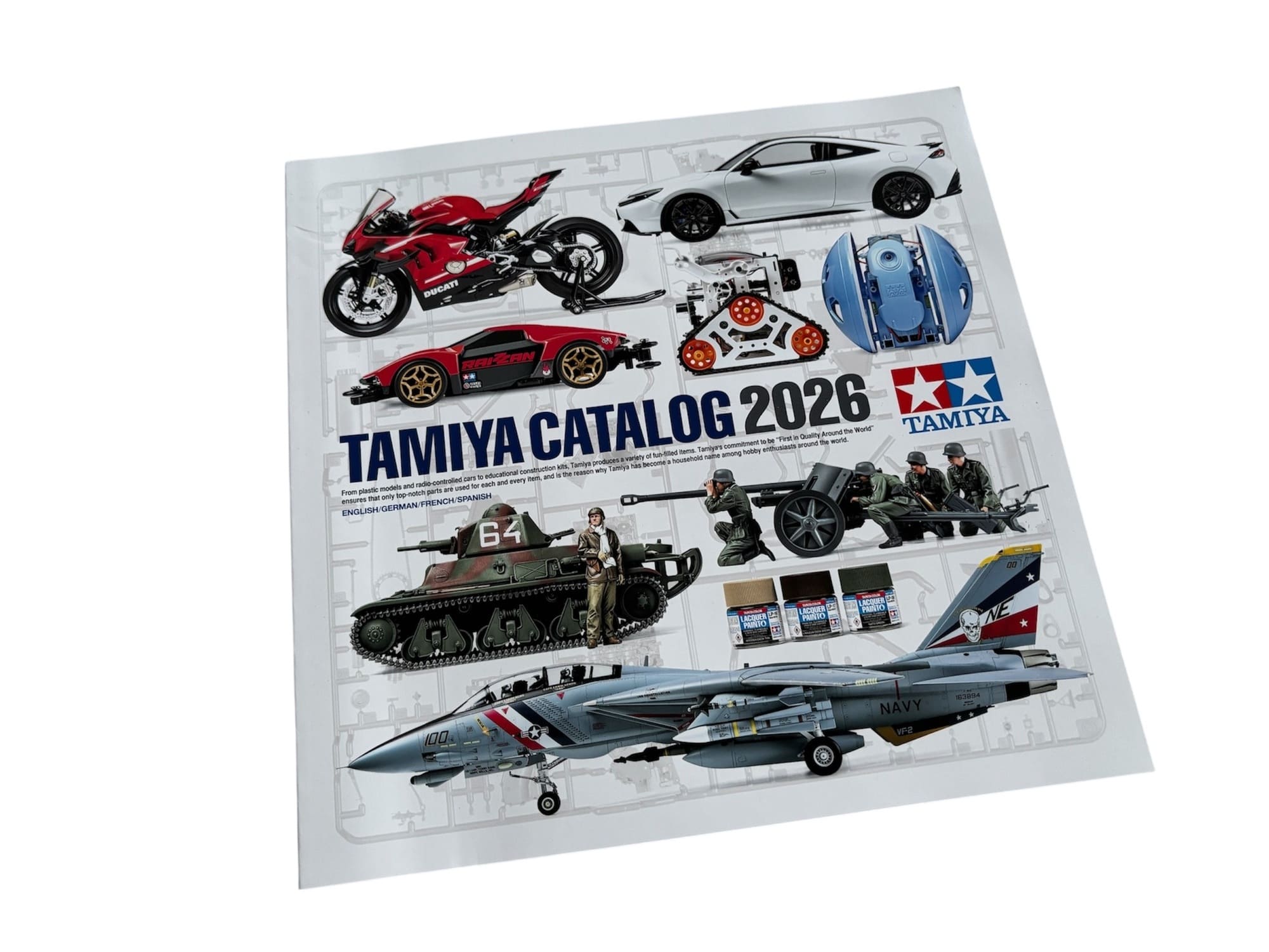 Tamiya Plastik Modellbau Katalog 2026 EN DE FR ESP