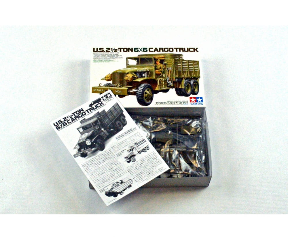 Tamiya WWII US 2.5to Transport LKW GMC 1:35 Plastik Modellbau Militär Bausatz