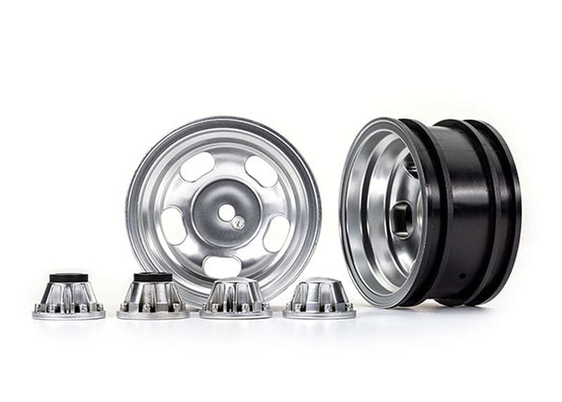 Traxxas Felgen 2.2 satin-chrom mit Radnabenkappen _2_ - RC-Zubehoer